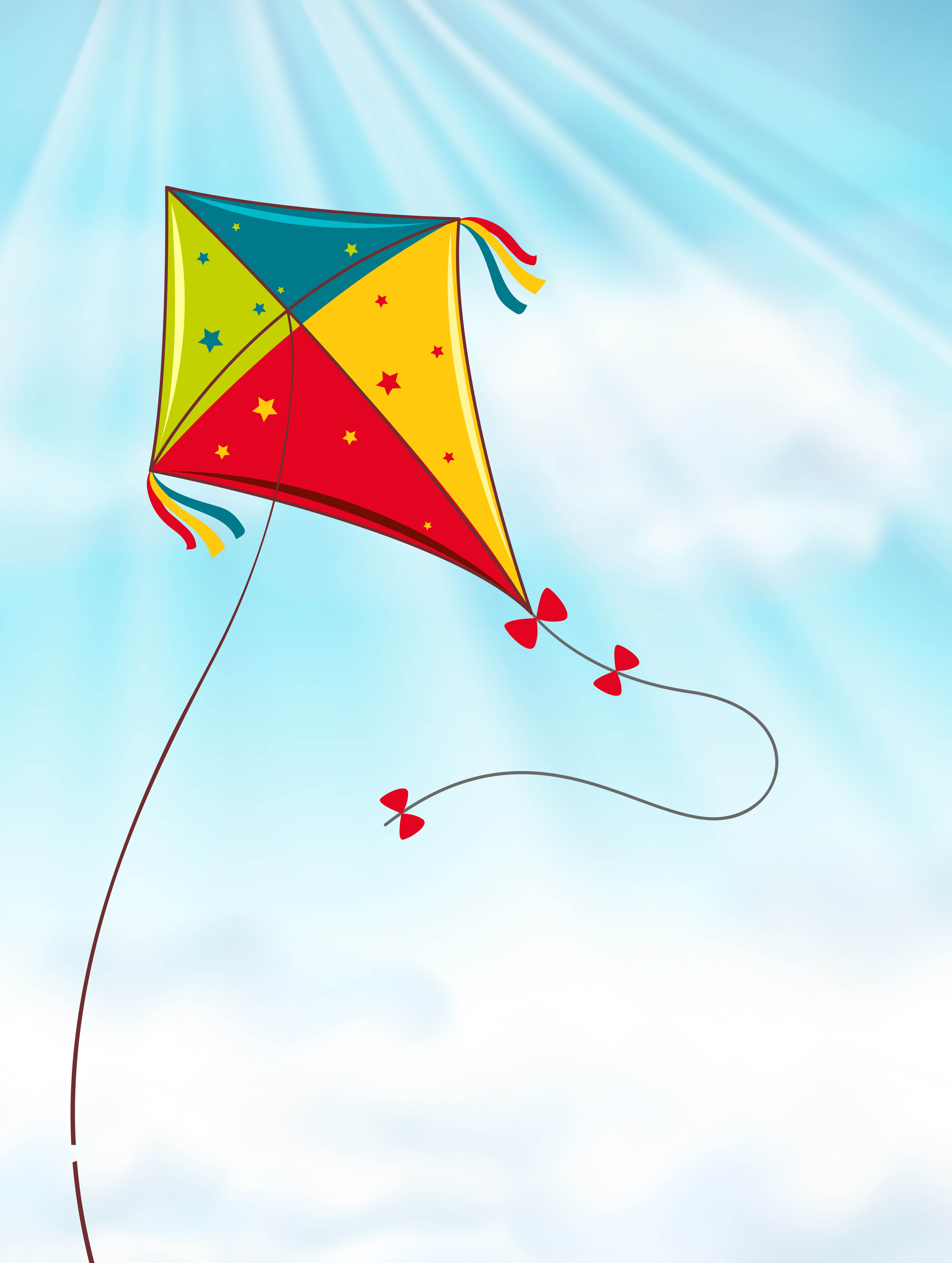 image of a colourful kite