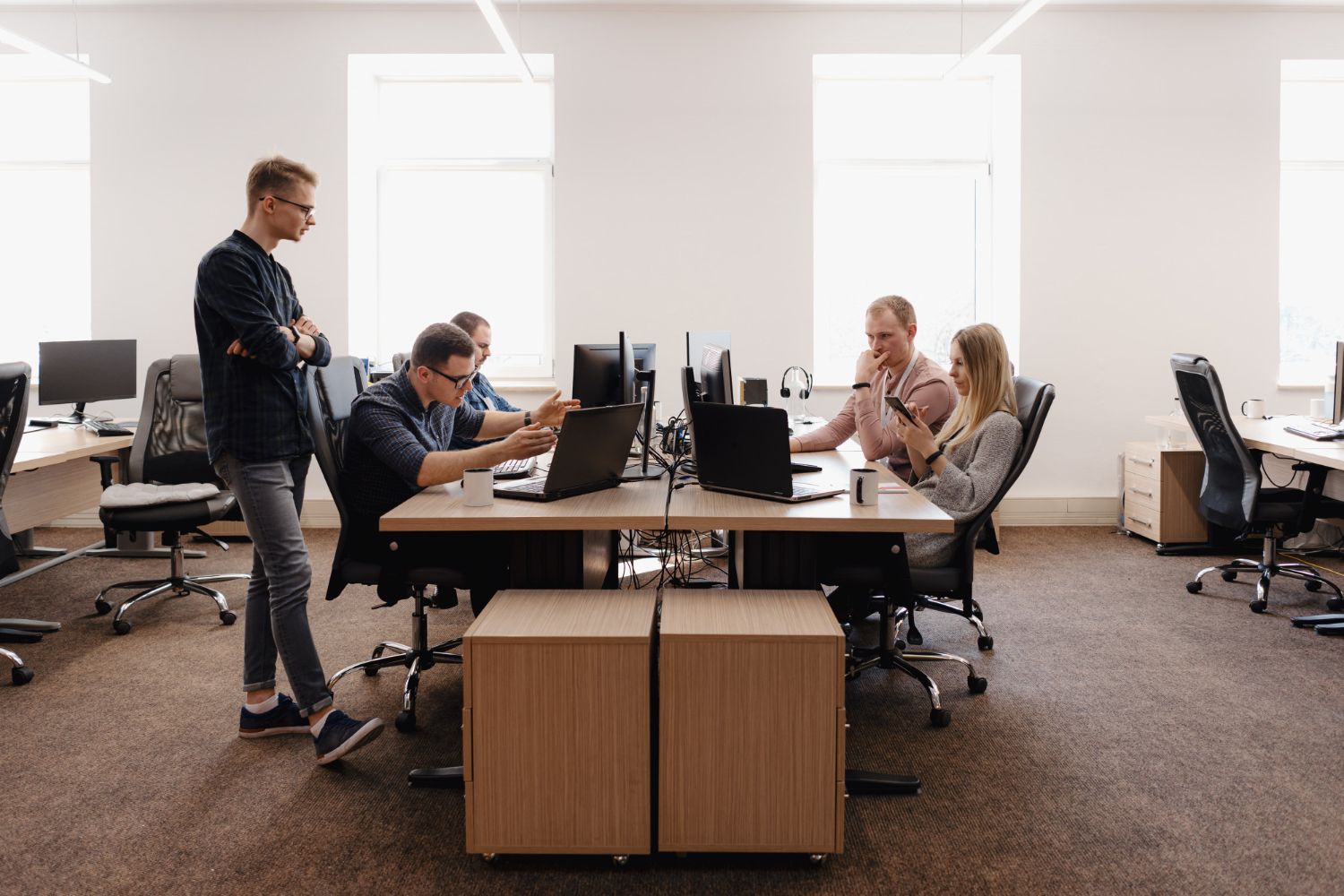 business people working in the office