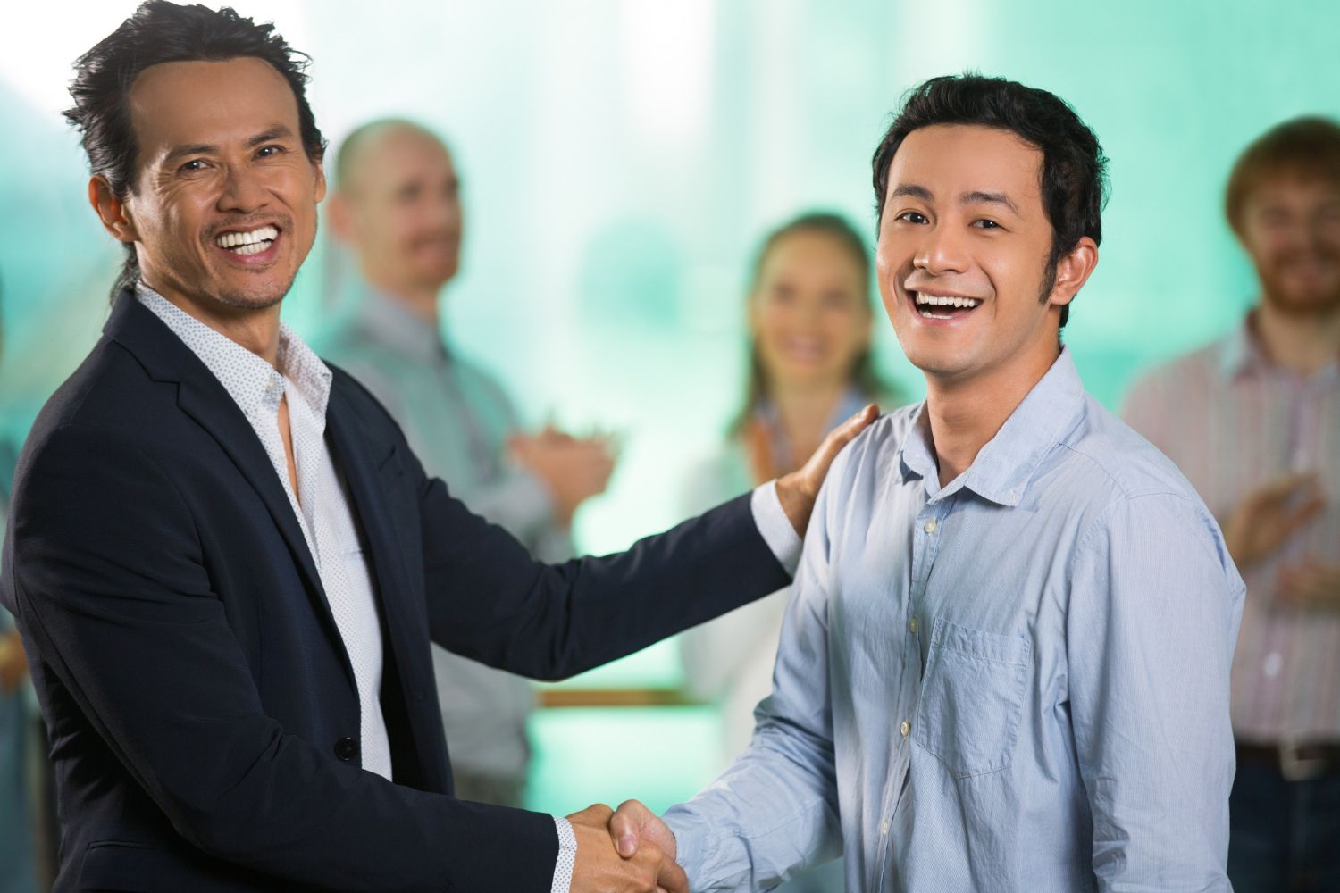 Businessmen shaking hands