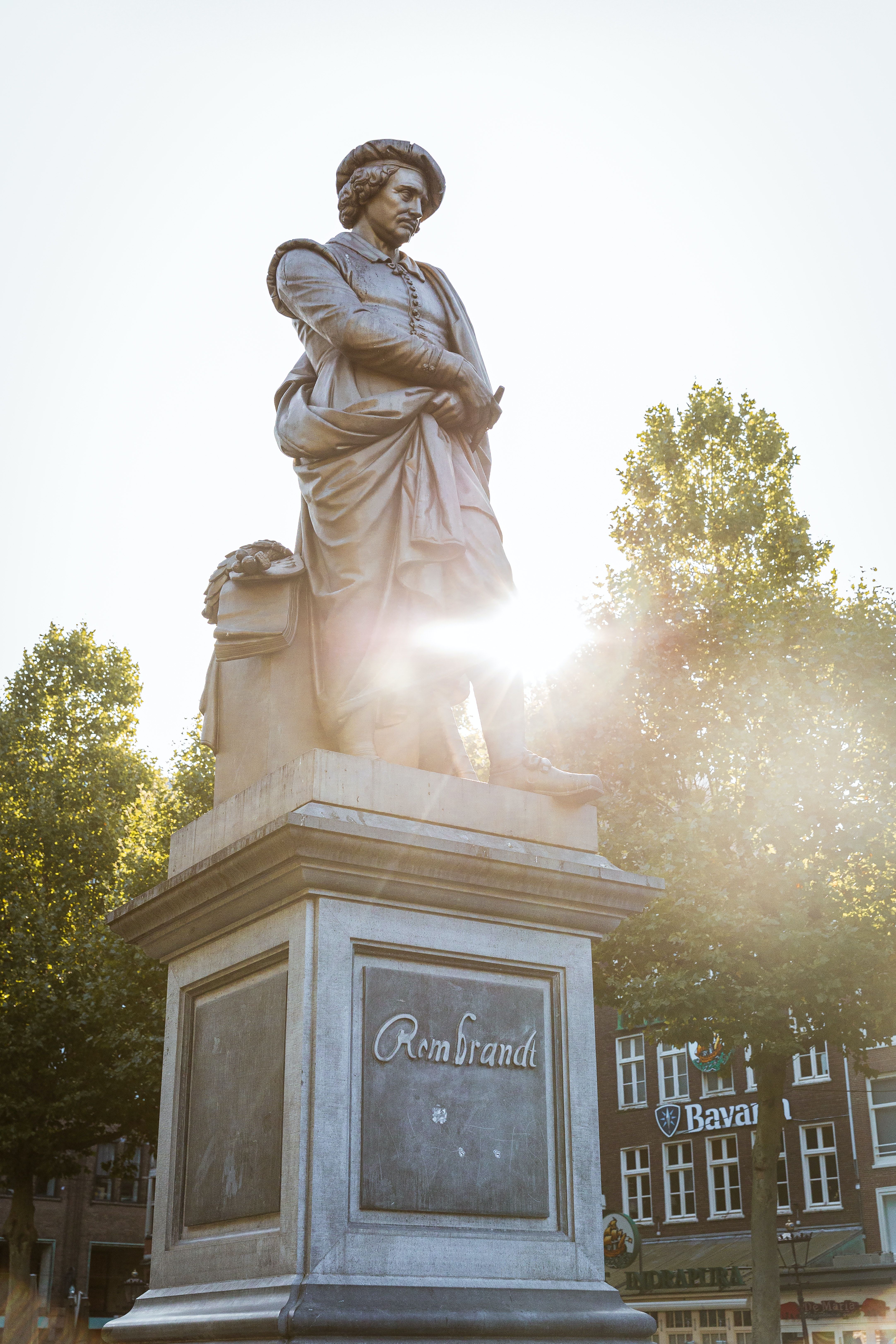 Statue of Rembrandt in Amsterdam