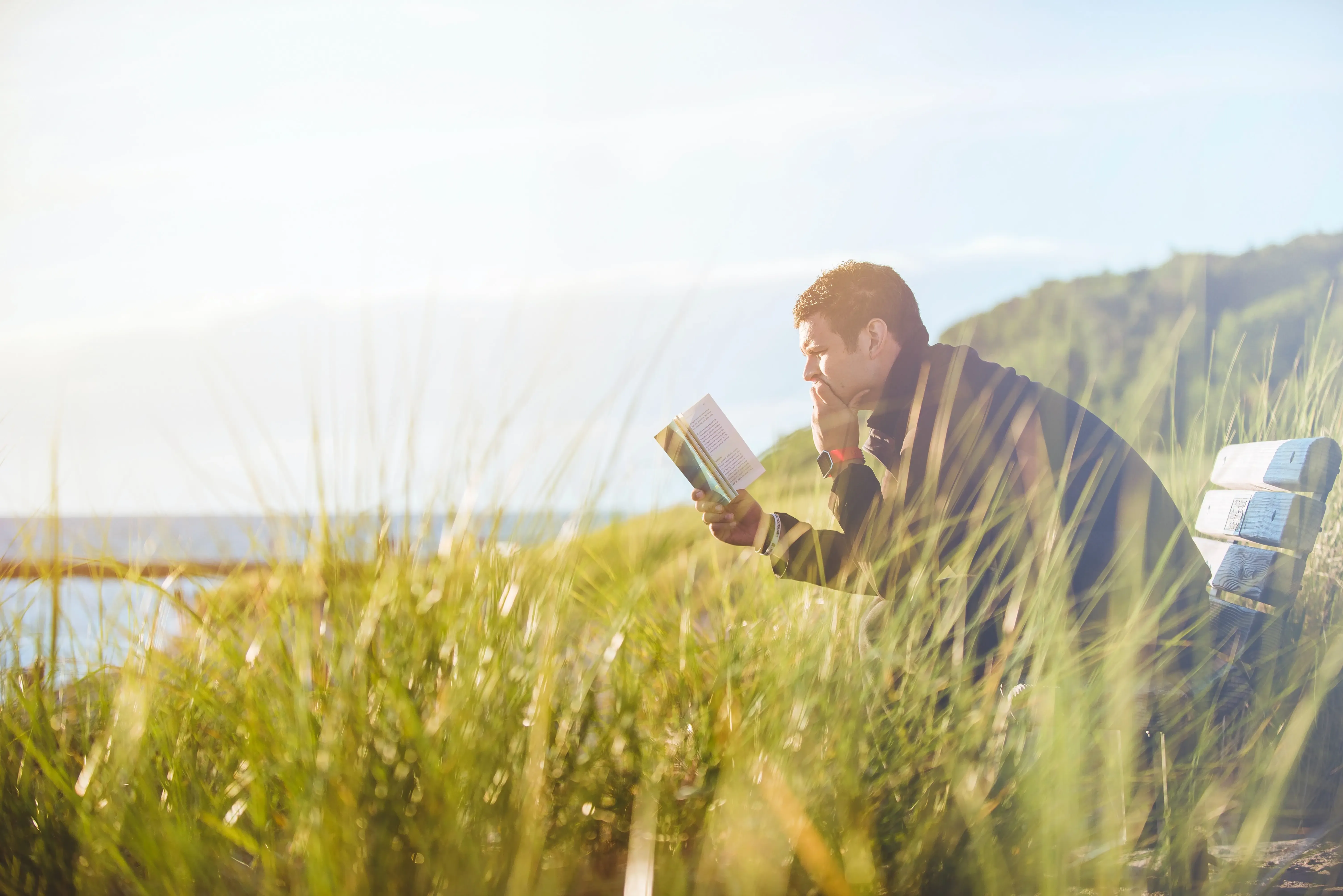 man reading