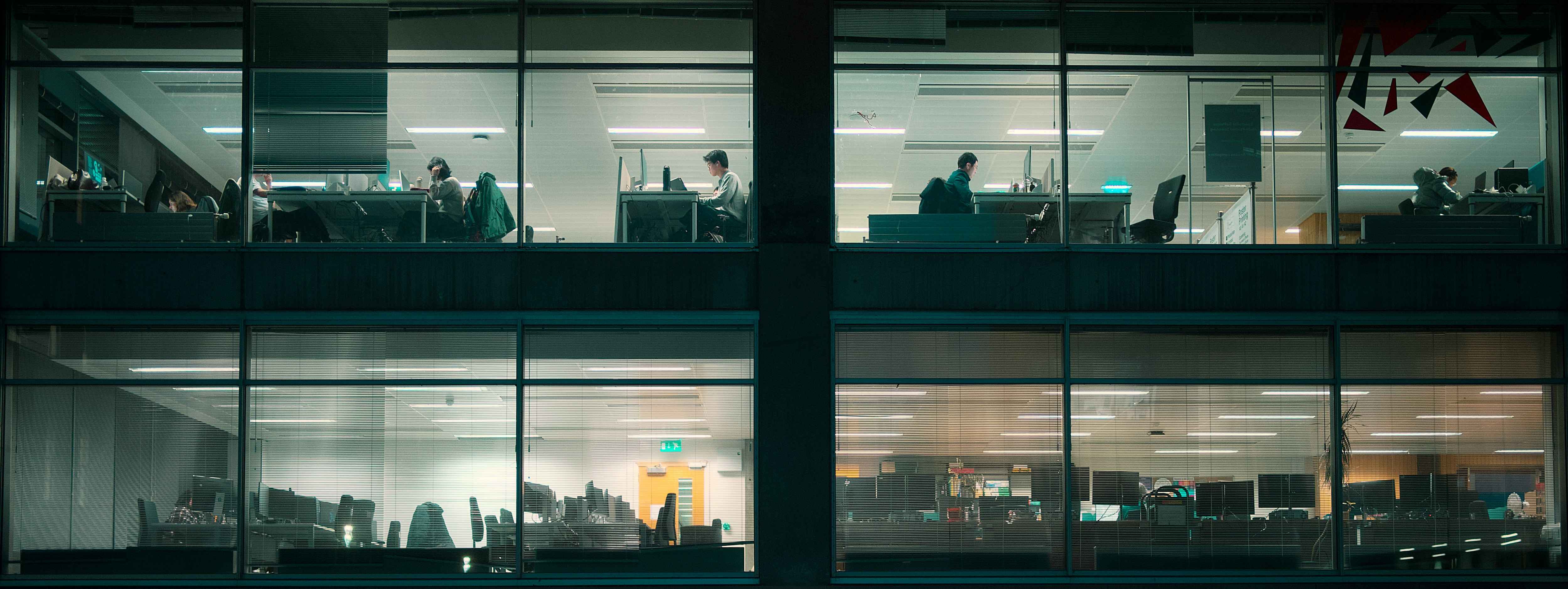 office at night