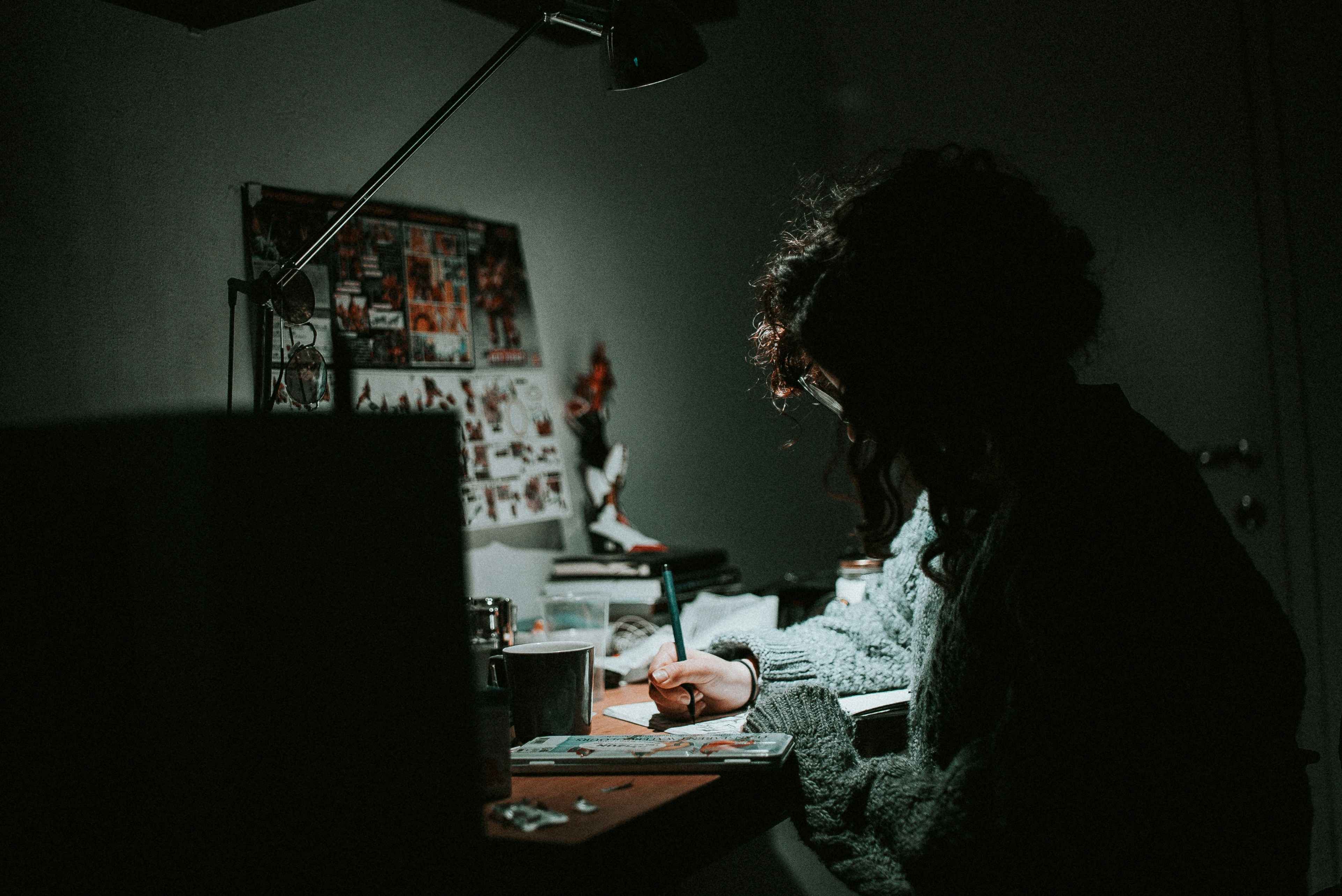 working at night