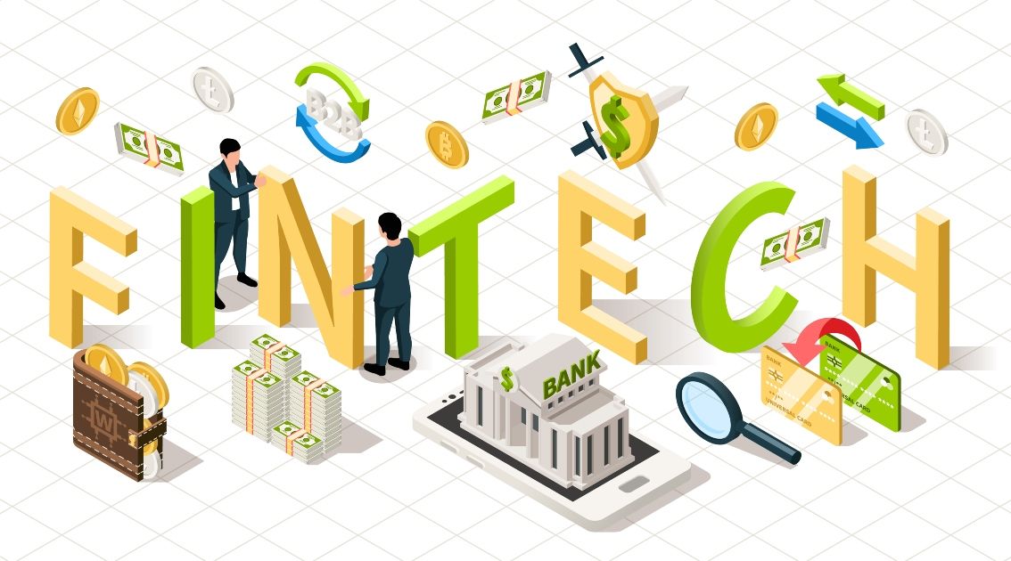 vector image of fintech