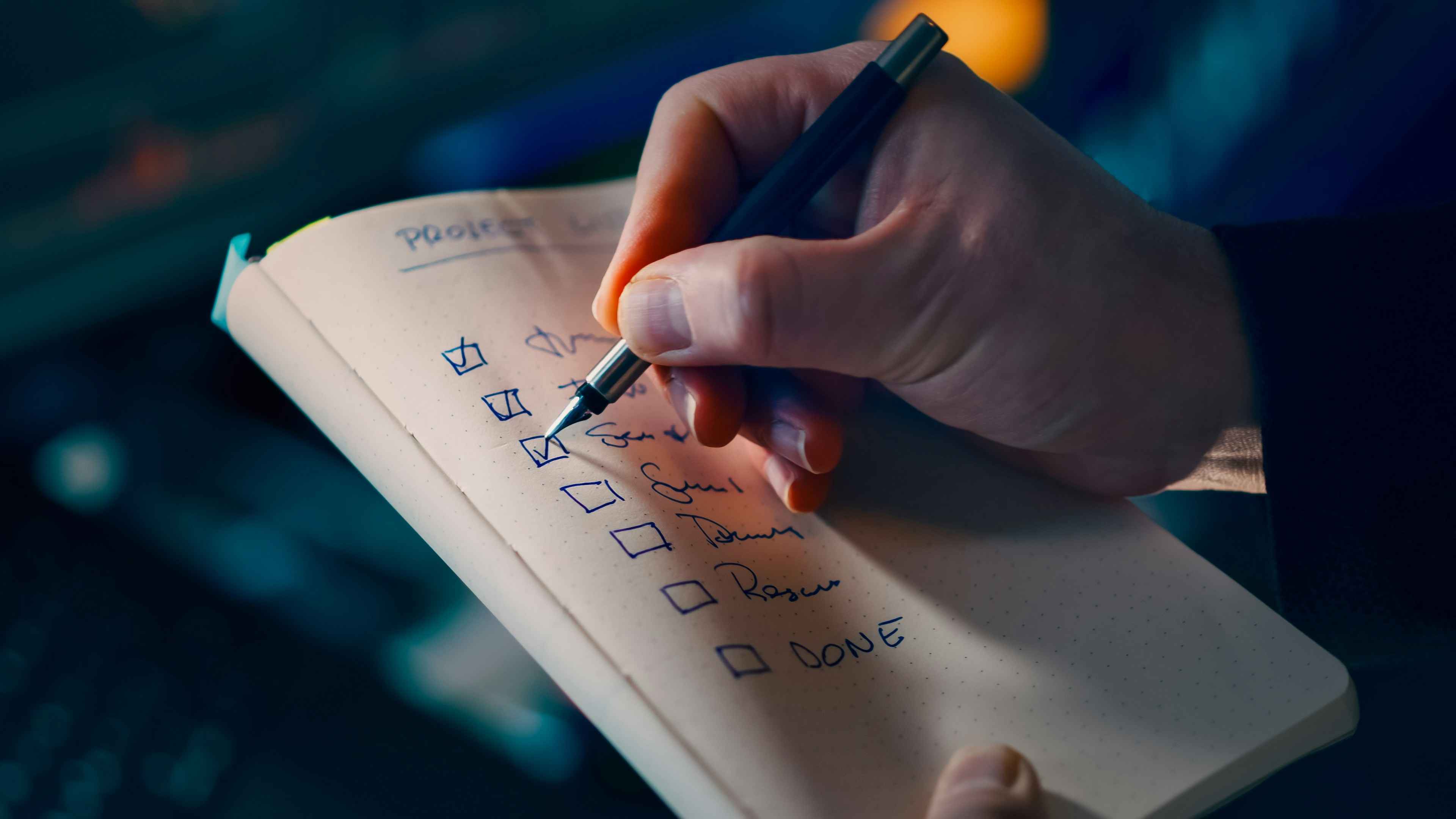 work checklist