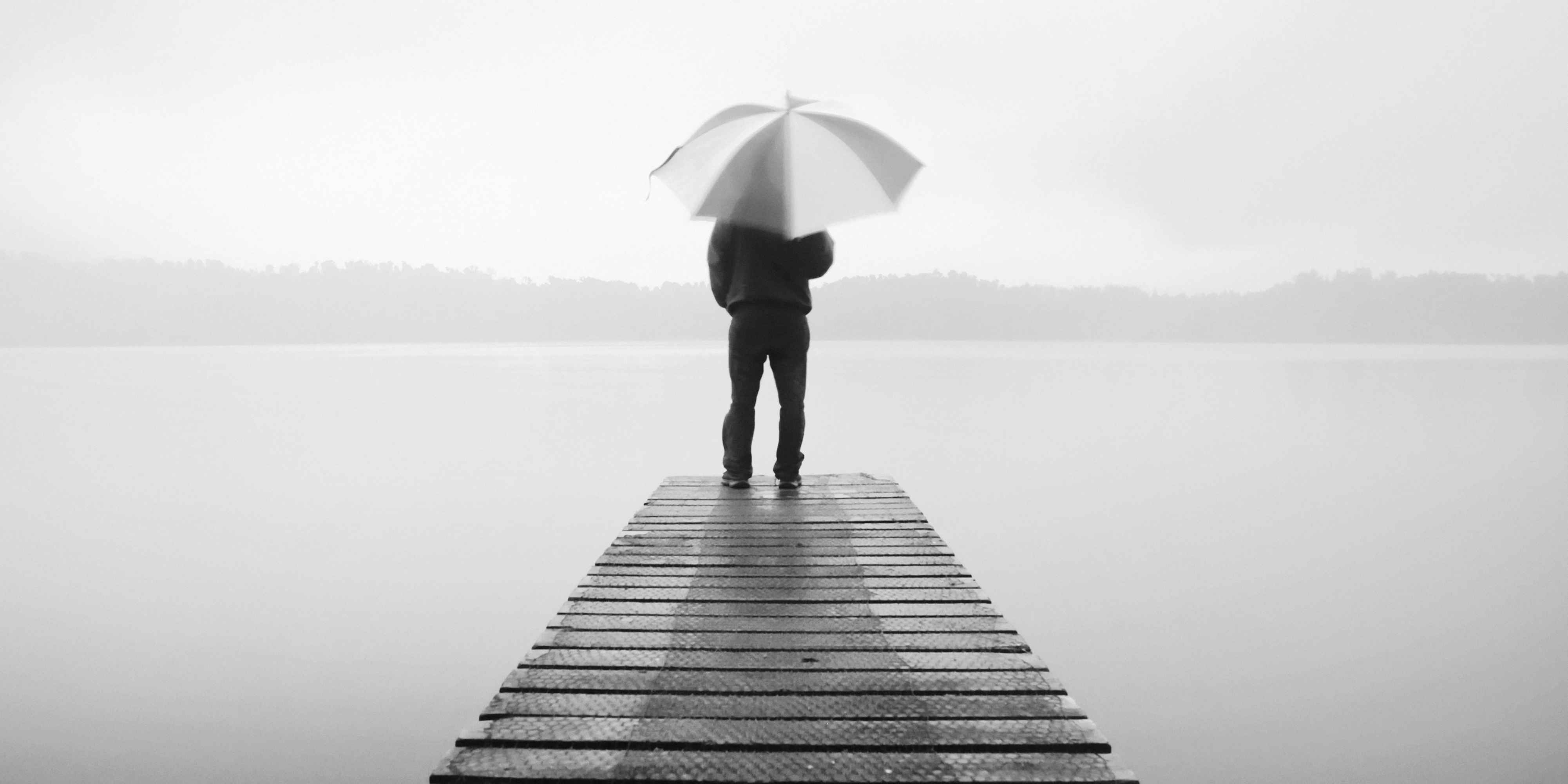 man holding an umbrella
