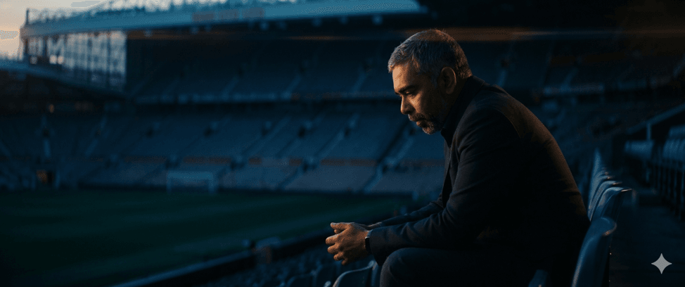 sad looking man