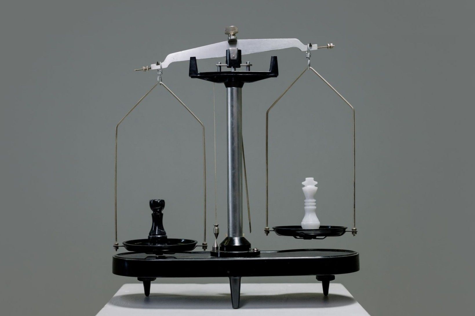Chess pieces balanced