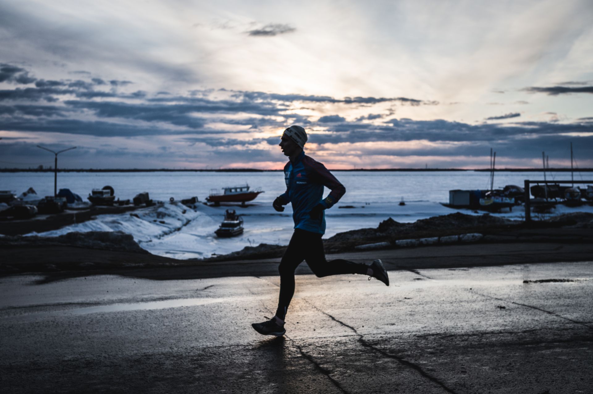 a man running