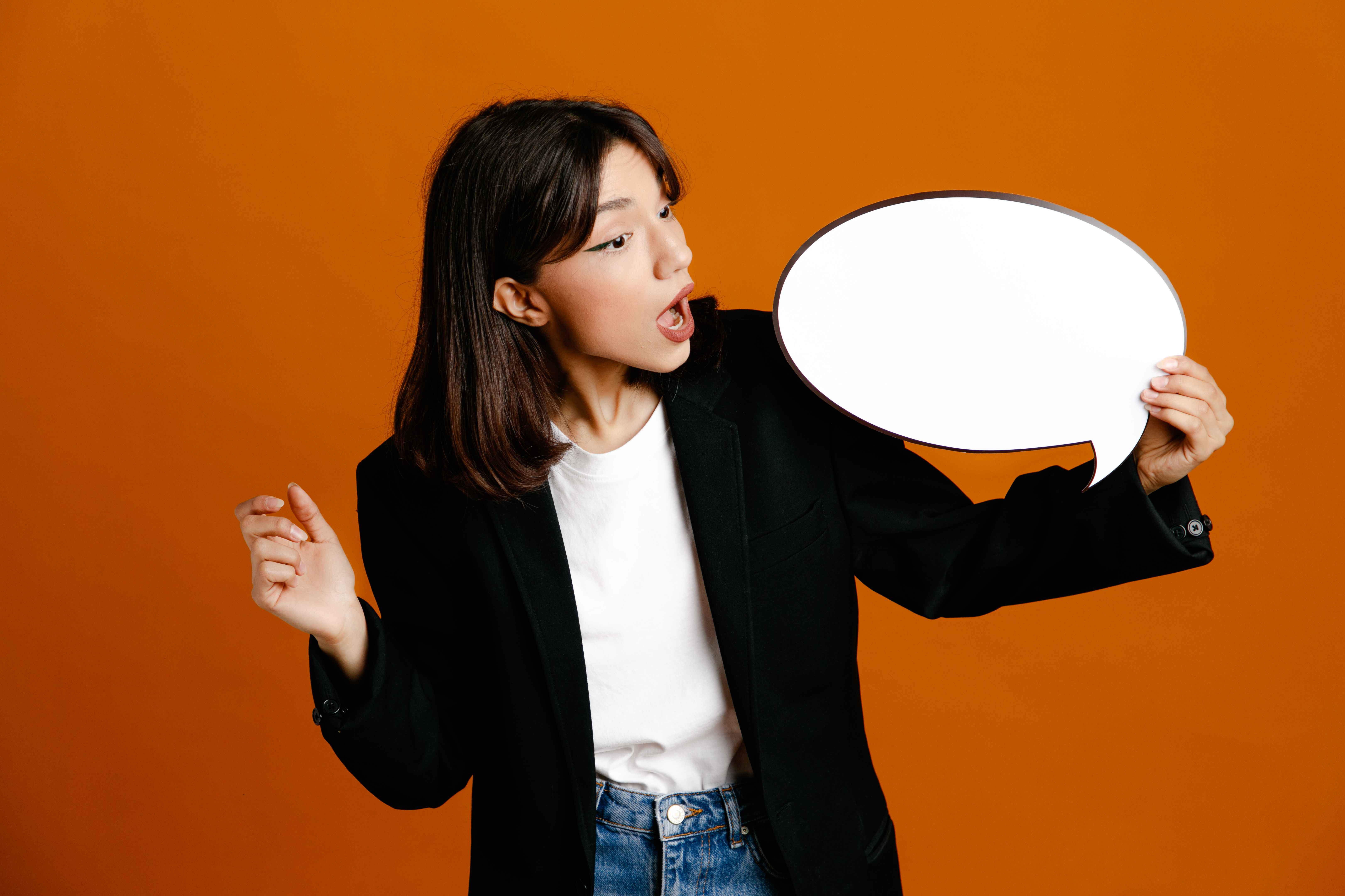 surprised young woman